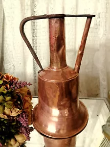 Antique 17th centuryhand hammered copper watering can - Picture 1 of 11