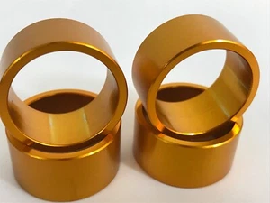 X4 TonyKart / OTK Kart 10mm Spacer for 25mm Stub Axle Gold EVR EVK 401 - Picture 1 of 1