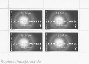 ÖSTERREICH - 1997 SCHWARZDRUCK KLEINBOGEN 2238 LICHT INS DUNKEL - ANK 2269 KB 12 - Bild 1 von 1
