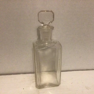 Antike Rieger Purfume Glasflasche mit Glasstopfen - Bild 1 von 10