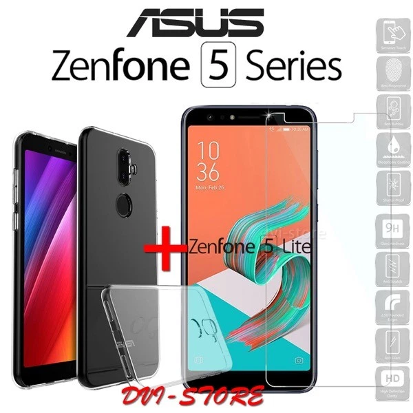 COVER per Asus Zenfone 5 / Lite / 5Z CUSTODIA in TPU + PELLICOLA VETRO TEMPERATO - Immagine 1 di 1