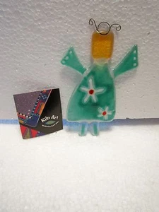 Adorno de ángel de vidrio 6" arte vidrio fundido vidrio Navidad Canadá - Imagen 1 de 6