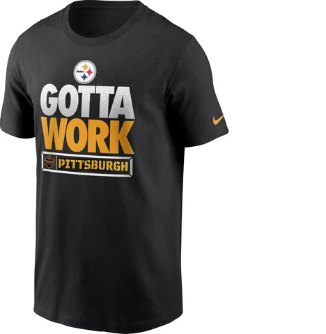 Pittsburgh Steelers Men's Nike Training Camp Gotta Work Tee - NWT  FREE SHIPPING Cover