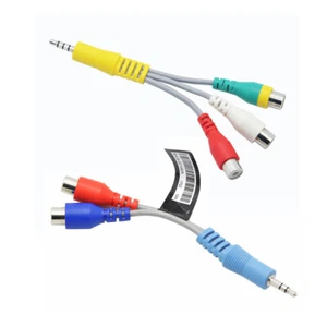 Pair of Samsung BN39-02189A BN39-02190A Component Composite Adapters Cable Kit - Picture 1 of 5