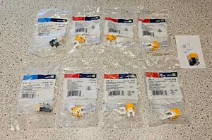 Prises Ethernet Leviton 61110-RY6 Cat6 jaune 7 pièces + 41108-RI5 beige 2 pièces neuves - Photo 1/3
