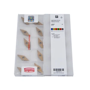 VNMG160408-TM T9125 VNMG332-TM T9125 CNC Carbide Inserts 10pcs NEW Tungaloy - Picture 1 of 5
