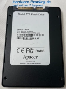 NCR Apacer APS25BU Séries 240GB 2,5 " SATA III 6G Nand Tlc APS25BU8240G-NPTG-NCR - Picture 1 of 1
