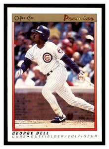 1991 O-Pee-Chee Premier #6 GEORGE BELL  ~E9G