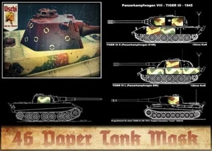 Uschi German Late War "Paper Tank Masks" - "Split Ring" Camo for 1/48 scale - Picture 1 of 1