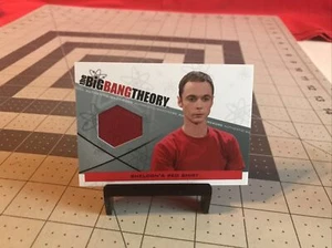 2012 Cryptozoic Big Bang Theory Sheldon’s Red Shirt Authentic Wardrobe Card - Picture 1 of 4