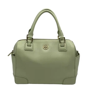 Tory Burch Robinson Middy neuwertig Julep Grün Saffiano Leder Schultertasche - Bild 1 von 12