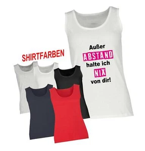 OUTSIDE DISTANCE I HOLD NOTHING TANK TOP HOLIDAY SUN LADIES GIRLY TOP CARRIER SHIRT AR - Picture 1 of 7