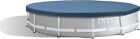 INTEX 28031E Poolabdeckung: für 12 Fuß runde Metallrahmenpools - 12 Fuß, blau 