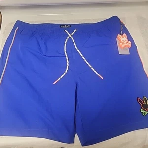 Psycho Bunny Swim Trunks Shorts Mens 3XL Blue With Pockets NWT - Picture 1 of 5