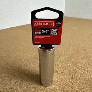 CRAFTSMAN Deep Socket, SAE, 1/2-Inch Drive, 3/4-Inch, 12-Point (CMMT47525) - Picture 1 of 8