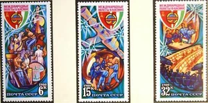 Russia Soviet Union 1980 4964-66 4835-37 Intercosmos Space Program Space MNH - Picture 1 of 1