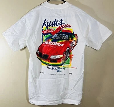 Camiseta de colección 97 NASCAR KUDOS RACING ERNIE IRVAN 36 SKITTLES PARA HOMBRE L puntada única Foto 1 de 4