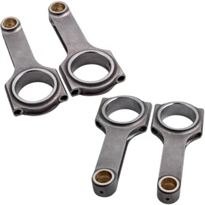 Forged Steel H-Beam Connecting Rods For Honda Acura Civic CRX D16 D Series 137mm - Picture 1 of 8
