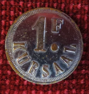 "TOKEN LIBANÓN / PALESTINA ""KURSAAL 1 F" - Imagen 1 de 2