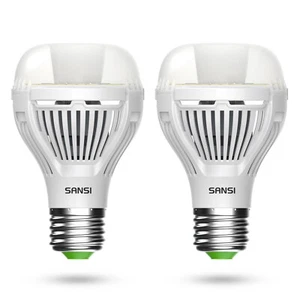 2 PACK LED Light Bulb Dusk-to-Dawn Auto On/Off 13W=100W 5000K Night Lights E26 - Picture 1 of 7