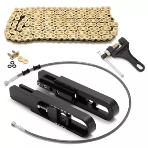 Aluminum Swing Arm Swingarm Extension Line Chain Remover ZX12R 00 01 02 03 04 05 - Foto 1 di 12