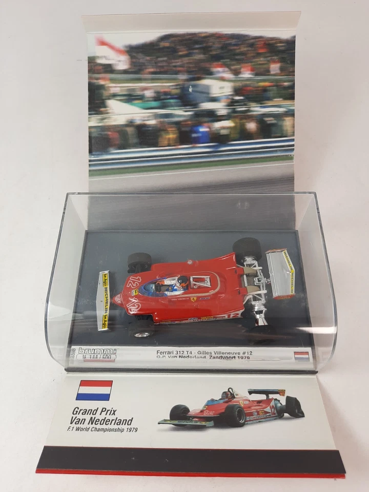 Brumm Ferrari 312 T4 #12 Gilles Villeneuve Dutch GP Zandvoort 1979 1/43 AS59B - Immagine 1 di 4