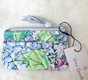 Vera Bradley Coin Purse Zip Top HAPPY HYDRANGEAS RARE NEW w Tags - Picture 1 of 5