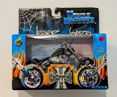 Muscle Machine Jesse James 1:18 El Diablo-Rígido, JJ03-18-15 Motocicleta, Nuevo en Caja Foto 1 de 4