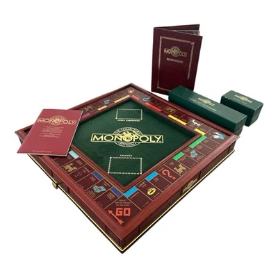 1991 Franklin Mint Deluxe Monopoly Collector's Edition Wood Board Game New - Image 1 of 4