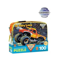 Monster Jam EL TORO LOCO 100-Piece Jigsaw Puzzle/Lunch Bag Eurographics Ages 5+ - Picture 1 of 3