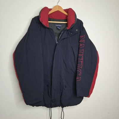 Abrigo chaqueta acolchada de plumón de pato Nautica para hombre L Foto 1 de 4