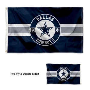 Dallas Cowboys Double Sided Embroidered Flag - Picture 1 of 5