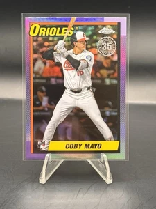 2025 Topps Chrome - 1990 Topps Baseball Coby Mayo #90CB-17 (RC) - Picture 1 of 2
