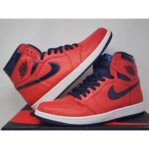Air Jordan 1 Retro High OG DAVID LETTERMAN 555088-606 Größe 10,5 GETRAGEN - Bild 1 von 9