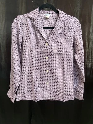 Винтажная женская блузка Levi Strauss & Co сделано в США фиолетовый  - Изображение 1 из 4