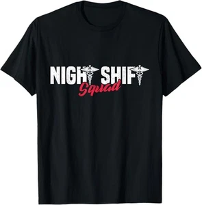 Lustiges Nightshift Squad Shifters 3rd Shift Work Midnight Crew Tee T-Shirt S-3XL - Bild 1 von 1