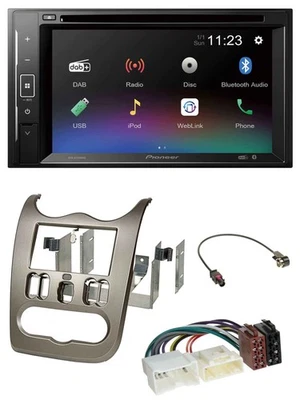 Pioneer Bluetooth MP3 USB 2DIN DAB DVD Autoradio für Dacia Logan Sandero Duster - Bild 1 von 4