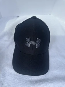 Under Armour UA Youth Classic Fit Cap Hat Black Small Medium Embroidered Logo - Picture 1 of 3