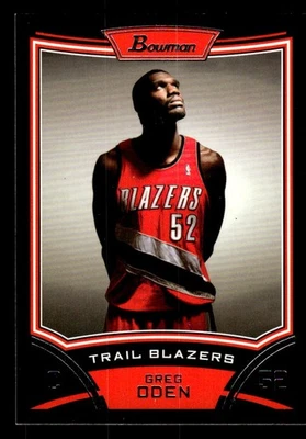 Bowman #52 Greg Oden 2008 casi como nuevo Foto 1 de 2