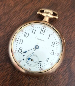 Waltham Taschenuhr 1913 Größe 0 15J 20 Jahre Gold gefülltes Gehäuse Damen - Bild 1 von 12