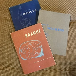 Bundle 3 Vintage MOMA Art Catalogs, Braque Demuth, Watkins, 1949, 1950 - Picture 1 of 24