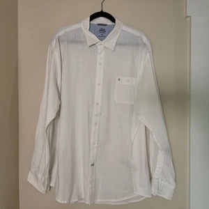 IZOD Saltwater Relaxed Classics White Long Sleeve Button-Down Shirt XXL - Picture 1 of 4