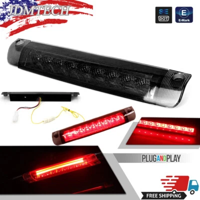 Lente negra ahumada 9LED tercera luz de freno para Toyota Crolla Sequoia Highlander RAV4 Foto 1 de 4