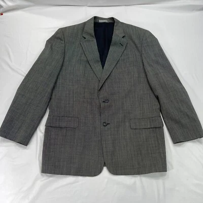 Abrigo Blazer Deportivo de Lana Pierre Balmain Talla 46 R Gris Chaqueta de Un Pecho Foto 1 de 4