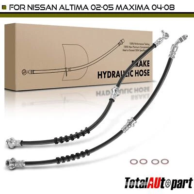 Manguera hidráulica de freno para Nissan Altima 2002-2005 Máxima 2004-2008 delantera derecha y derecha Foto 1 de 4