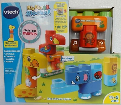 VTECH BLA BLA BLOCKS MON ELEPHANT DECOUVERTES OU MES ANIMAUX RIGOLOS PARLANTS - Photo 1/4