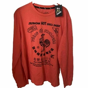 Art Class-Boys Sriracha Hot Sauce Graphic Tee Red XXL (18) Long Sleeve NWT - Picture 1 of 11