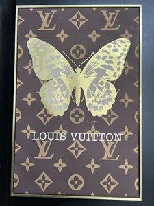 EPIC LOUIS VUITTON MONOGRAM LV DRIPPING CANVAS PAINTING! 24x36 - Picture 1 of 2