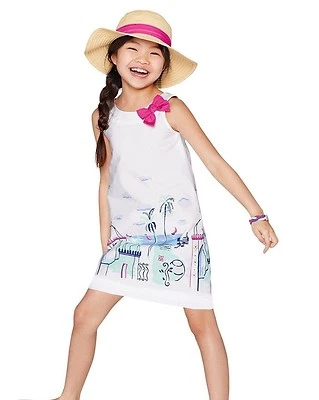 NWT Gymboree DESERT DREAMS 4 5 12 PARADISE PALACE SCENIC DRESS White Summer - Image 1 of 2