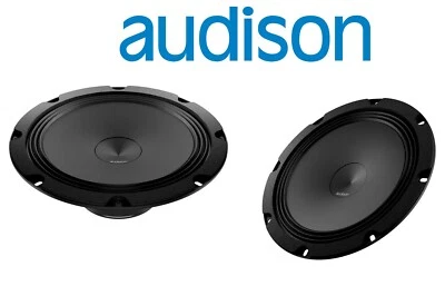 👀👀 Audison Prima AP 8 Tieftöner 20cm AP 8 - SET WOOFER 200mm+Grilles 1 Paar - Bild 1 von 4